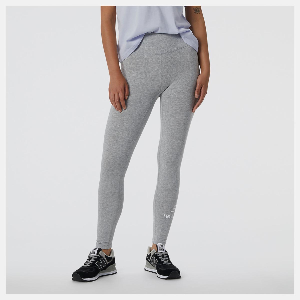 Pants &amp; Leggings | Women New Balance NB Essentials Stacked Legging Athletic Grey