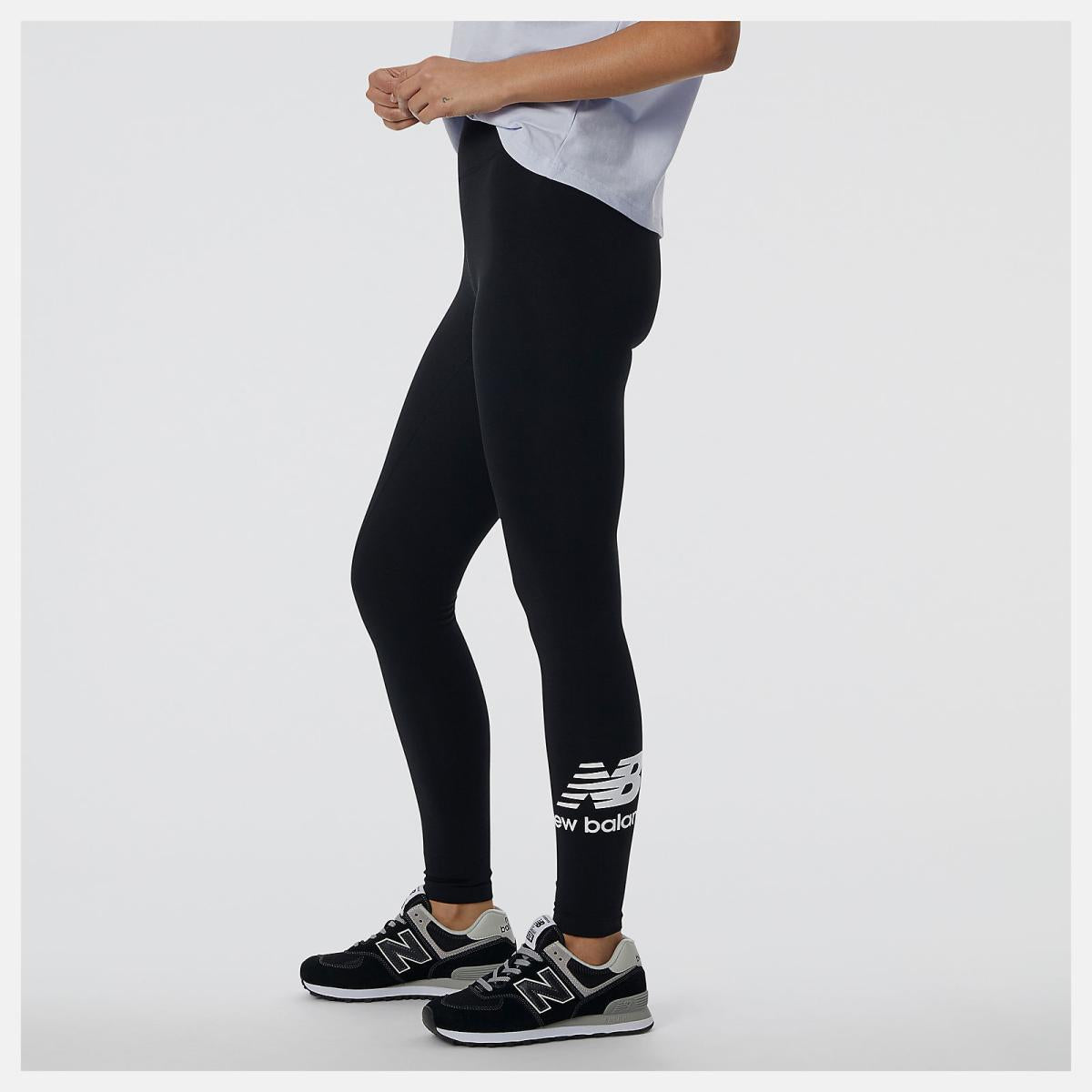Pants &amp; Leggings | Women New Balance NB Essentials Stacked Legging Black