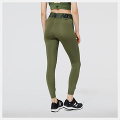 Pants &amp; Leggings | Women New Balance Relentless Crossover High Rise 7/8 Tight Deep Olive Green