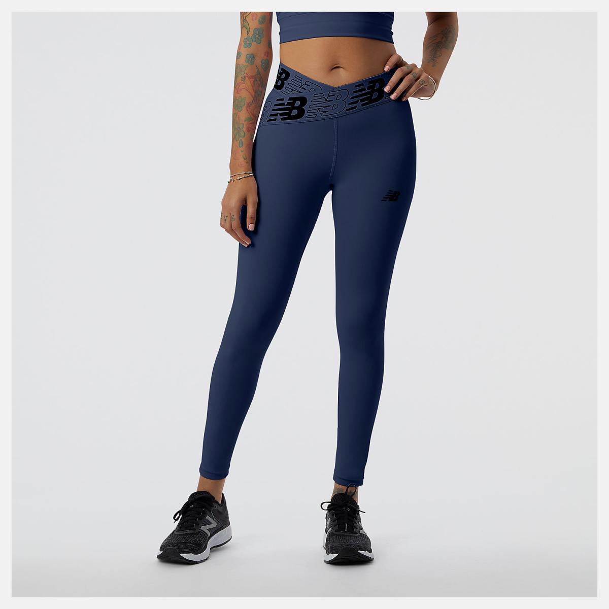 Pants &amp; Leggings | Women New Balance Relentless Crossover High Rise 7/8 Tight Natural Indigo