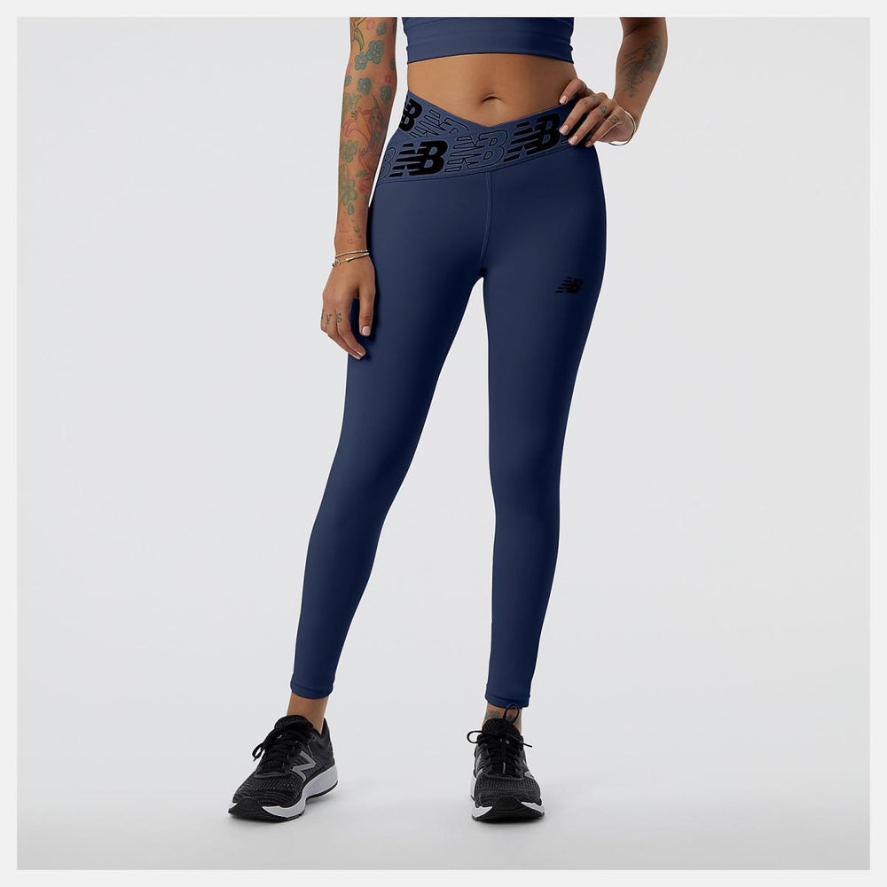 Pants &amp; Leggings | Women New Balance Relentless Crossover High Rise 7/8 Tight Natural Indigo