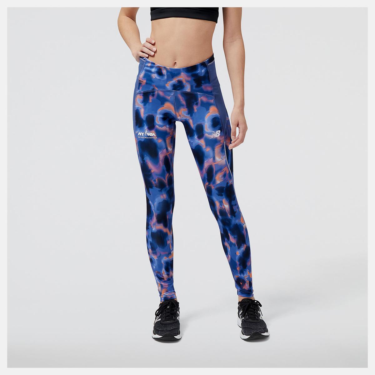 Pants &amp; Leggings | Women New Balance Run For Life Printed Impact Run Tight Night Sky