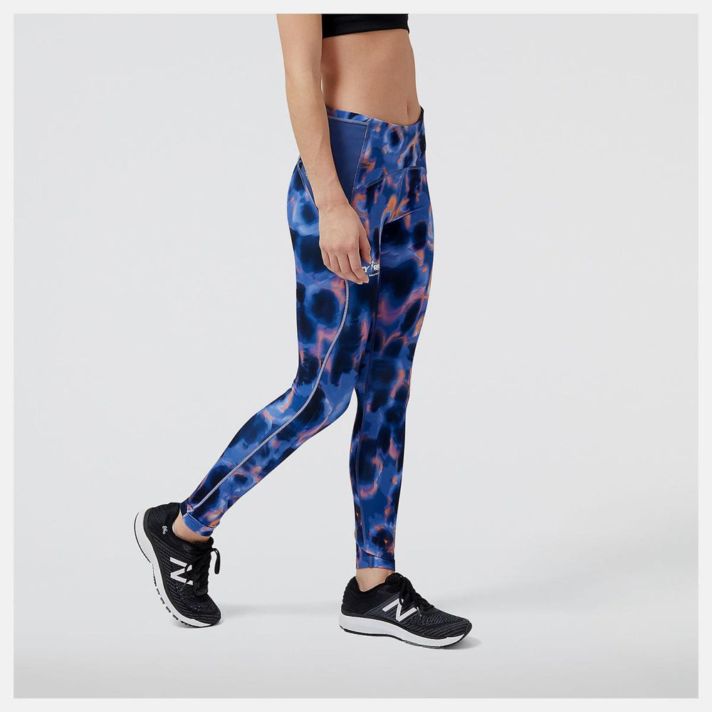 Pants &amp; Leggings | Women New Balance Run For Life Printed Impact Run Tight Night Sky