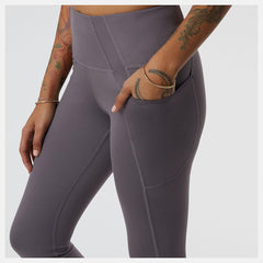 Pants &amp; Leggings | Women New Balance Shape Shield 7/8 High Rise Pocket Tight Zinc