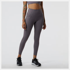 Pants &amp; Leggings | Women New Balance Shape Shield 7/8 High Rise Pocket Tight Zinc