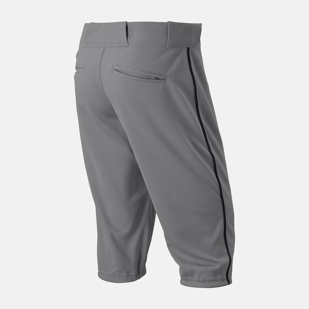 Pants | Men New Balance Adversary 2 Baseball Piped Knicker Athletic Grey With Black