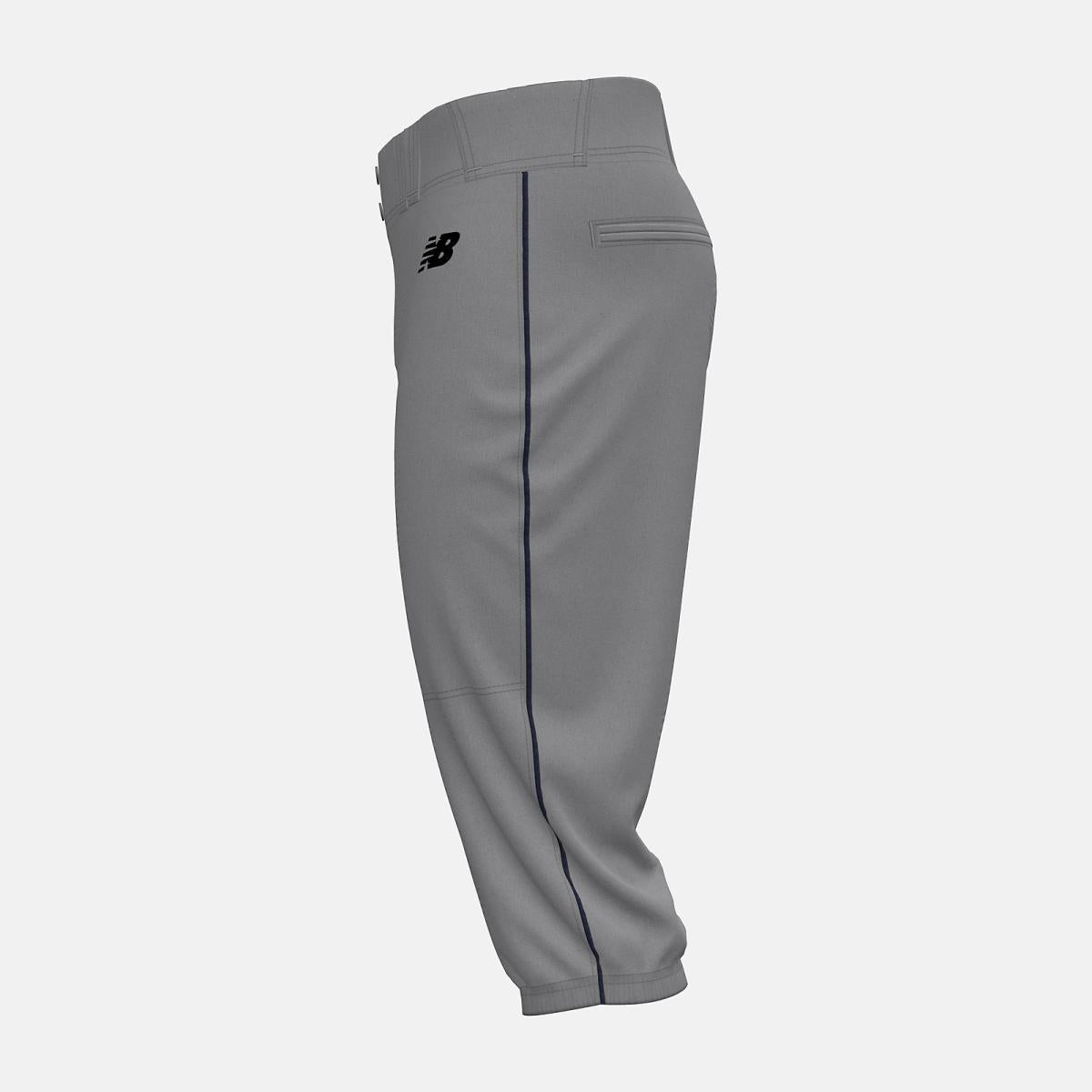 Pants | Men New Balance Adversary 2 Baseball Piped Knicker Athletic Grey With Navy