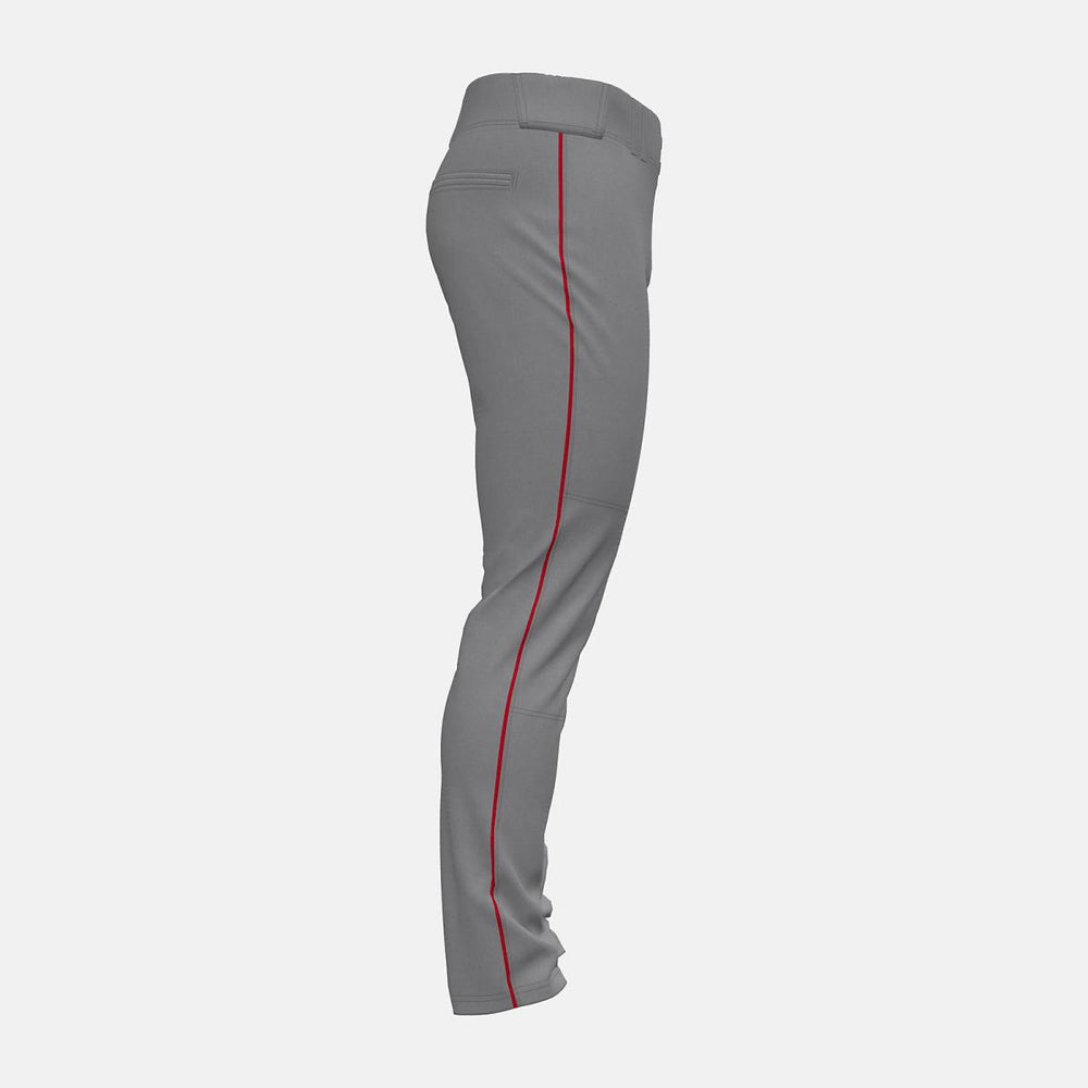Pants | Men New Balance Adversary 2 Baseball Piped Pant Tapered Grey With Red