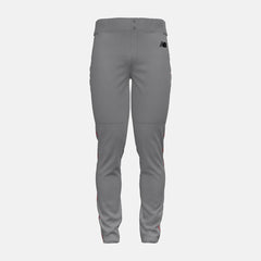 Pants | Men New Balance Adversary 2 Baseball Piped Pant Tapered Grey With Red