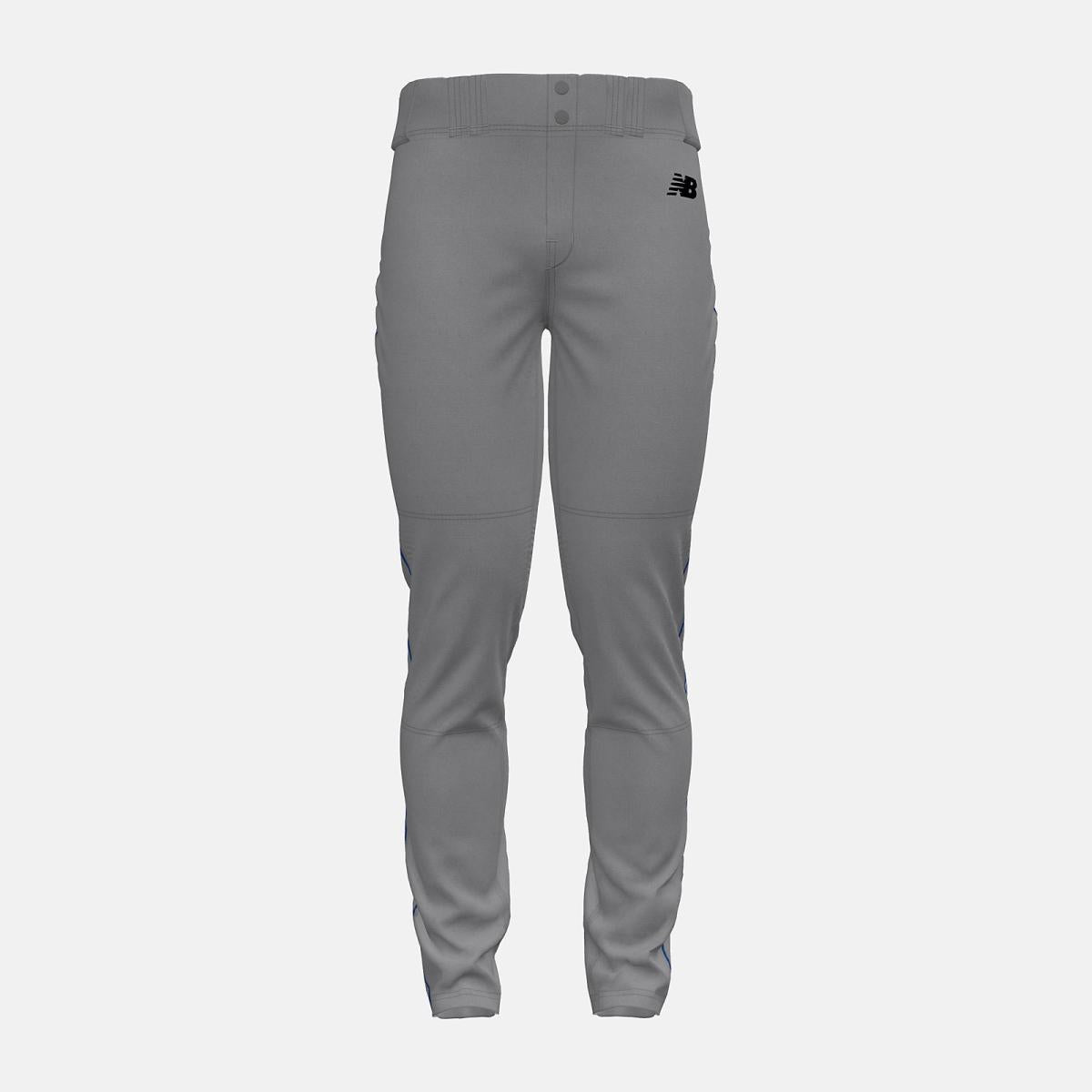 Pants | Men New Balance Adversary 2 Baseball Piped Pant Tapered Grey With Royal