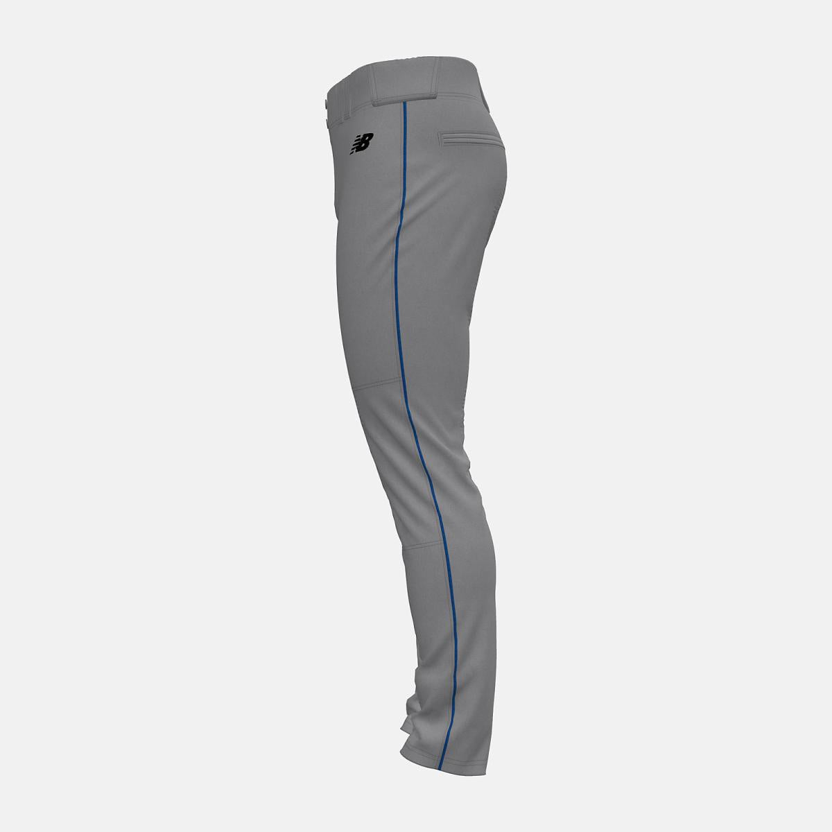Pants | Men New Balance Adversary 2 Baseball Piped Pant Tapered Grey With Royal