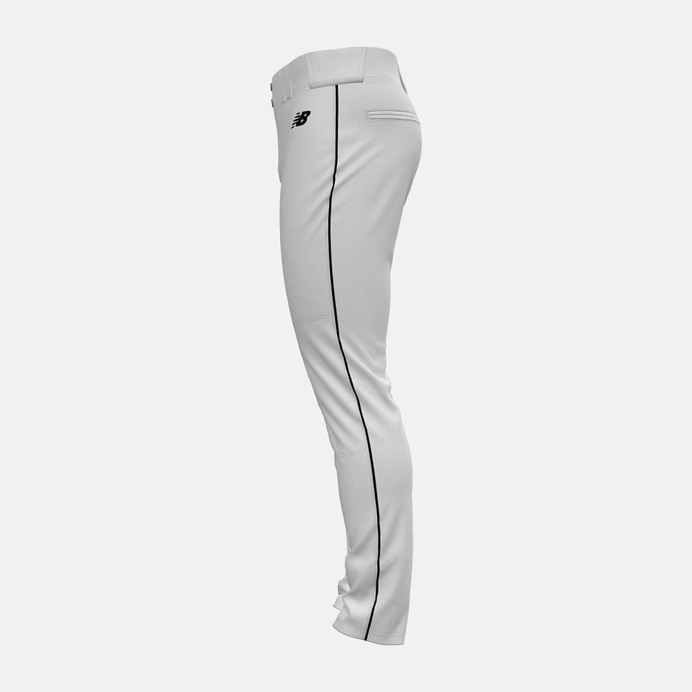 Pants | Men New Balance Adversary 2 Baseball Piped Pant Tapered Wbk Whit With Blk