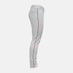 Pants | Men New Balance Adversary 2 Baseball Piped Pant Tapered White With Red
