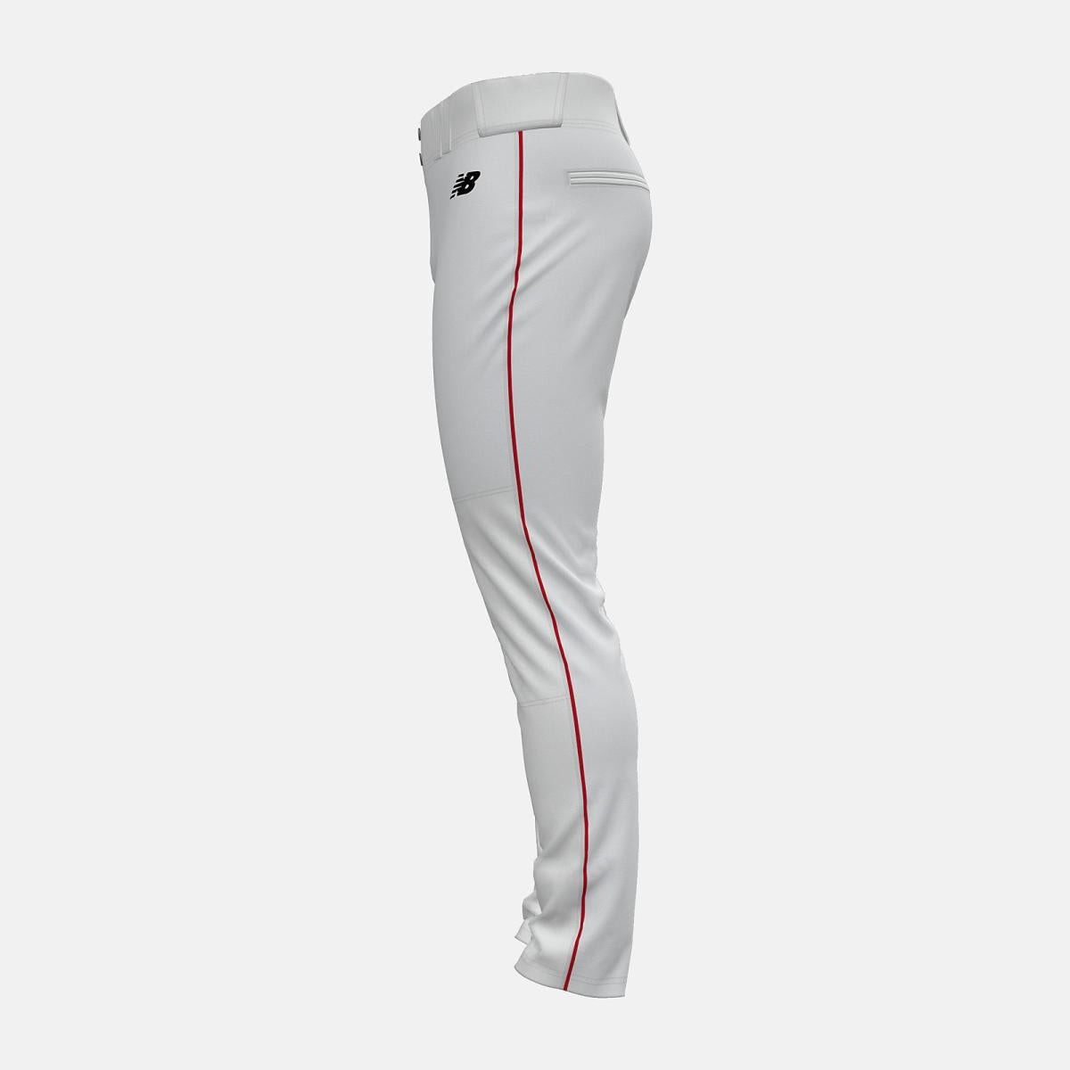 Pants | Men New Balance Adversary 2 Baseball Piped Pant Tapered White With Red