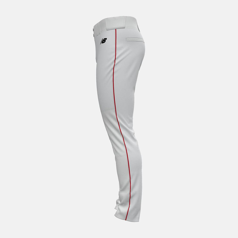 Pants | Men New Balance Adversary 2 Baseball Piped Pant Tapered White With Red