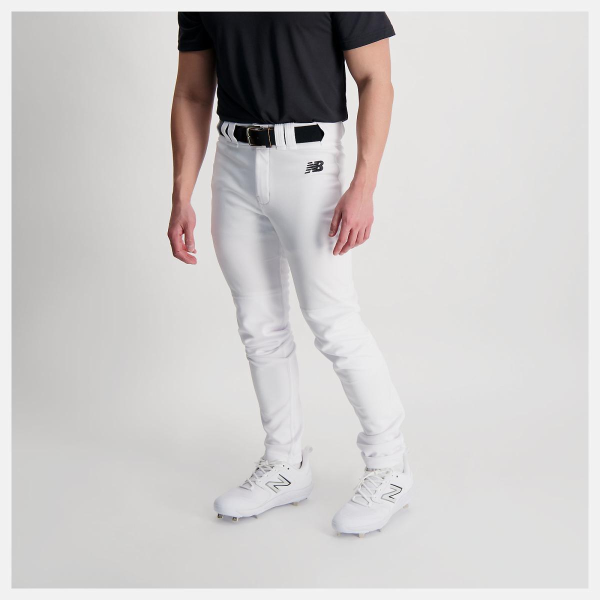 Pants | Men New Balance Adversary 2 Baseball Solid Pant Tapered White