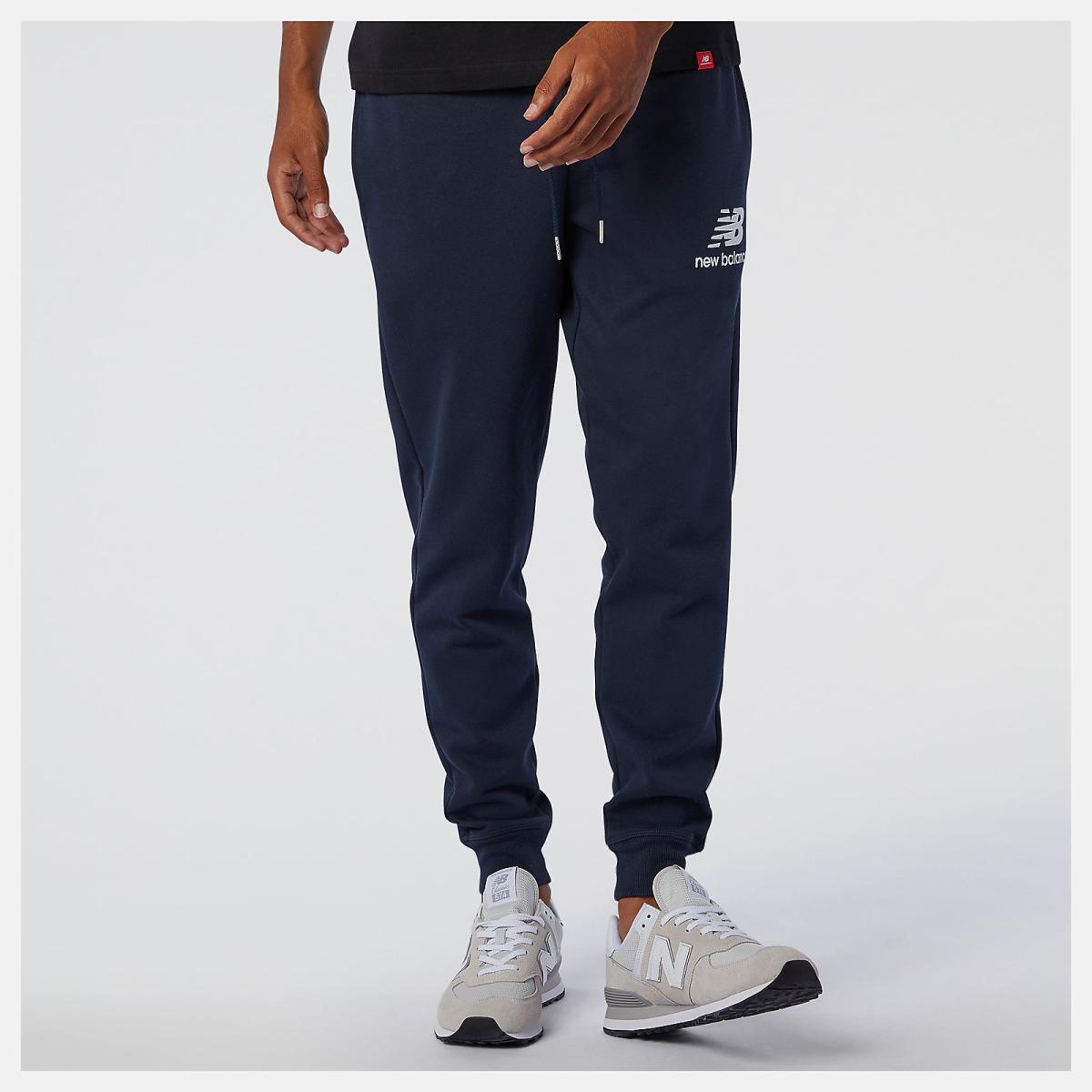 Pants | Men New Balance NB Essentials Stacked Logo Sweatpant Eclipse