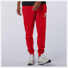 Pants | Men New Balance NB Essentials Stacked Logo Sweatpant Team Red Inline