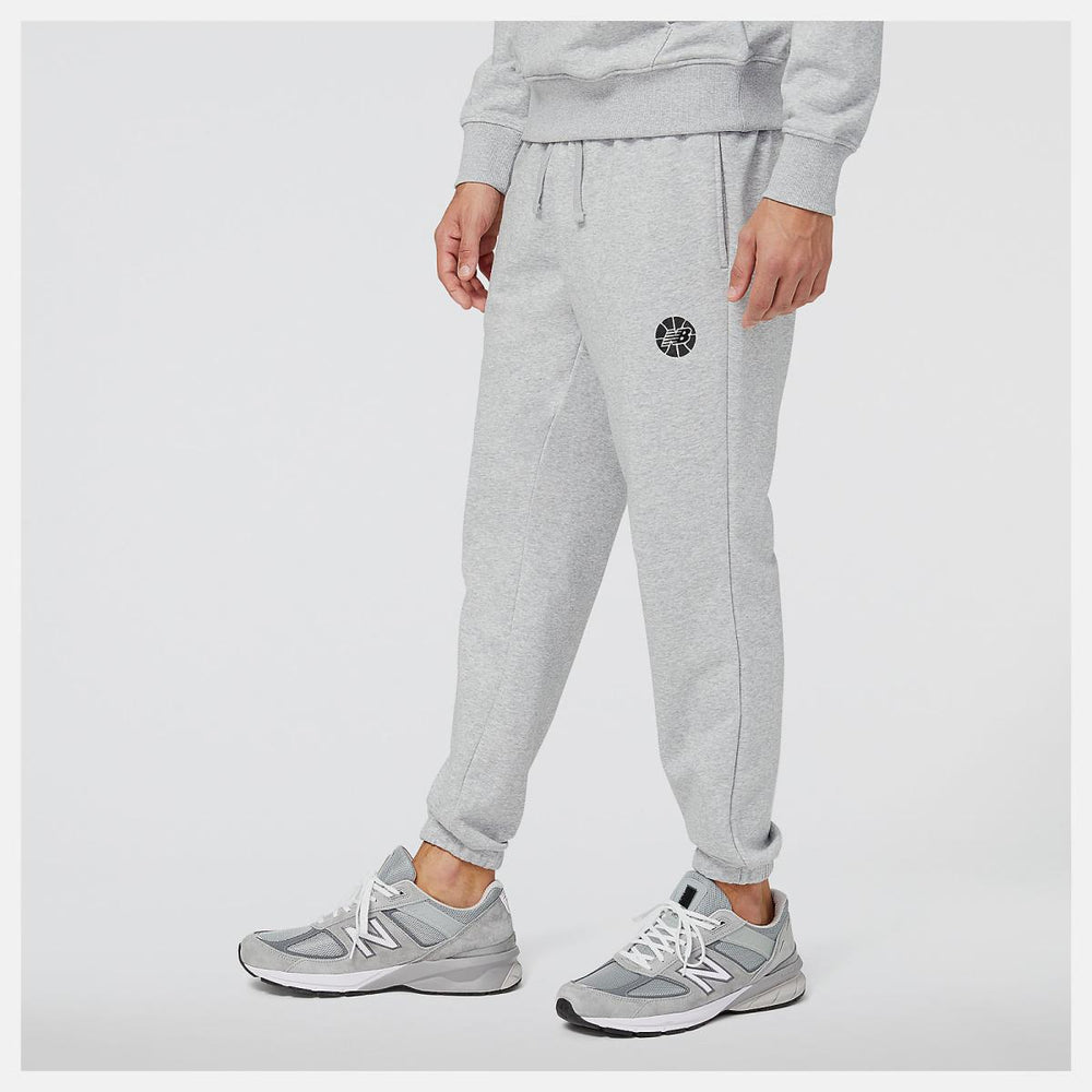 Pants | Men New Balance NB Hoops Fundamentals Pant Athletic Grey