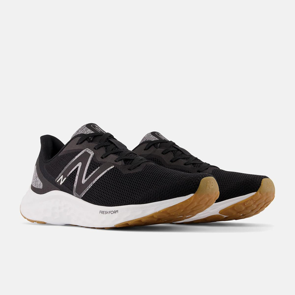Running | Men New Balance Fresh Foam Arishi V4 Black With Silver Metallic And Gum 020