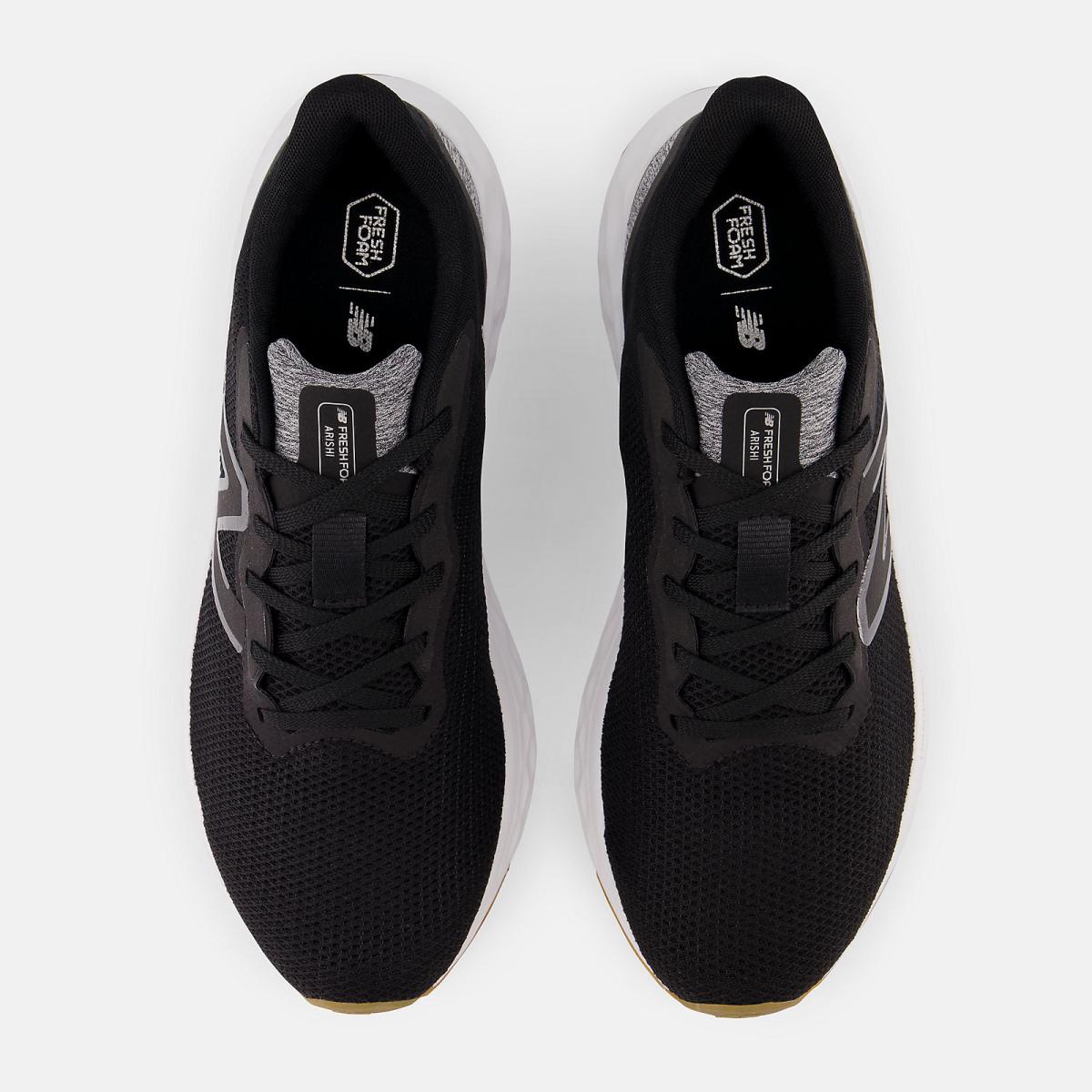 Running | Men New Balance Fresh Foam Arishi V4 Black With Silver Metallic And Gum 020