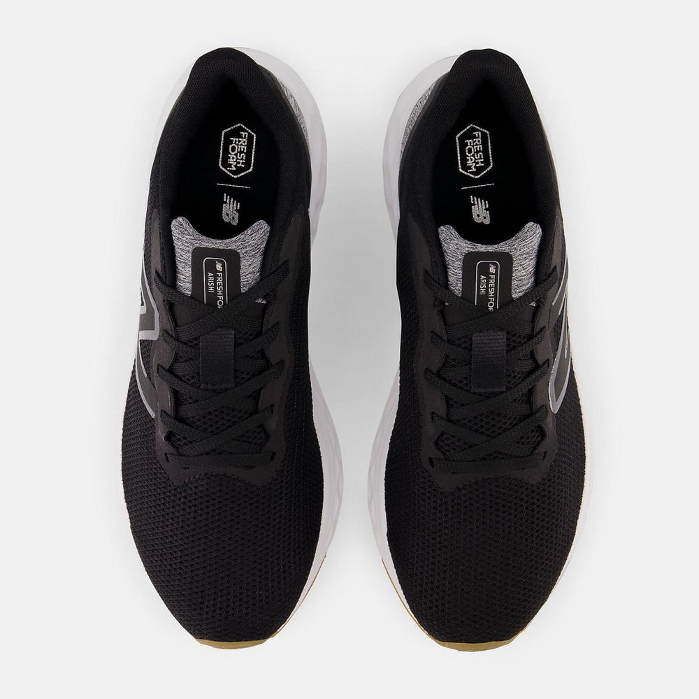 Running | Men New Balance Fresh Foam Arishi V4 Black With Silver Metallic And Gum 020