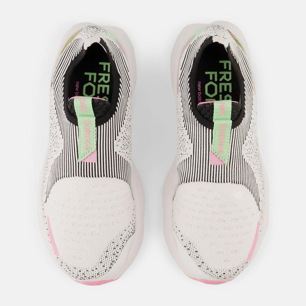 Running | Men New Balance Fresh Foam X 1080 Unlaced White With Black And Vibrant Green