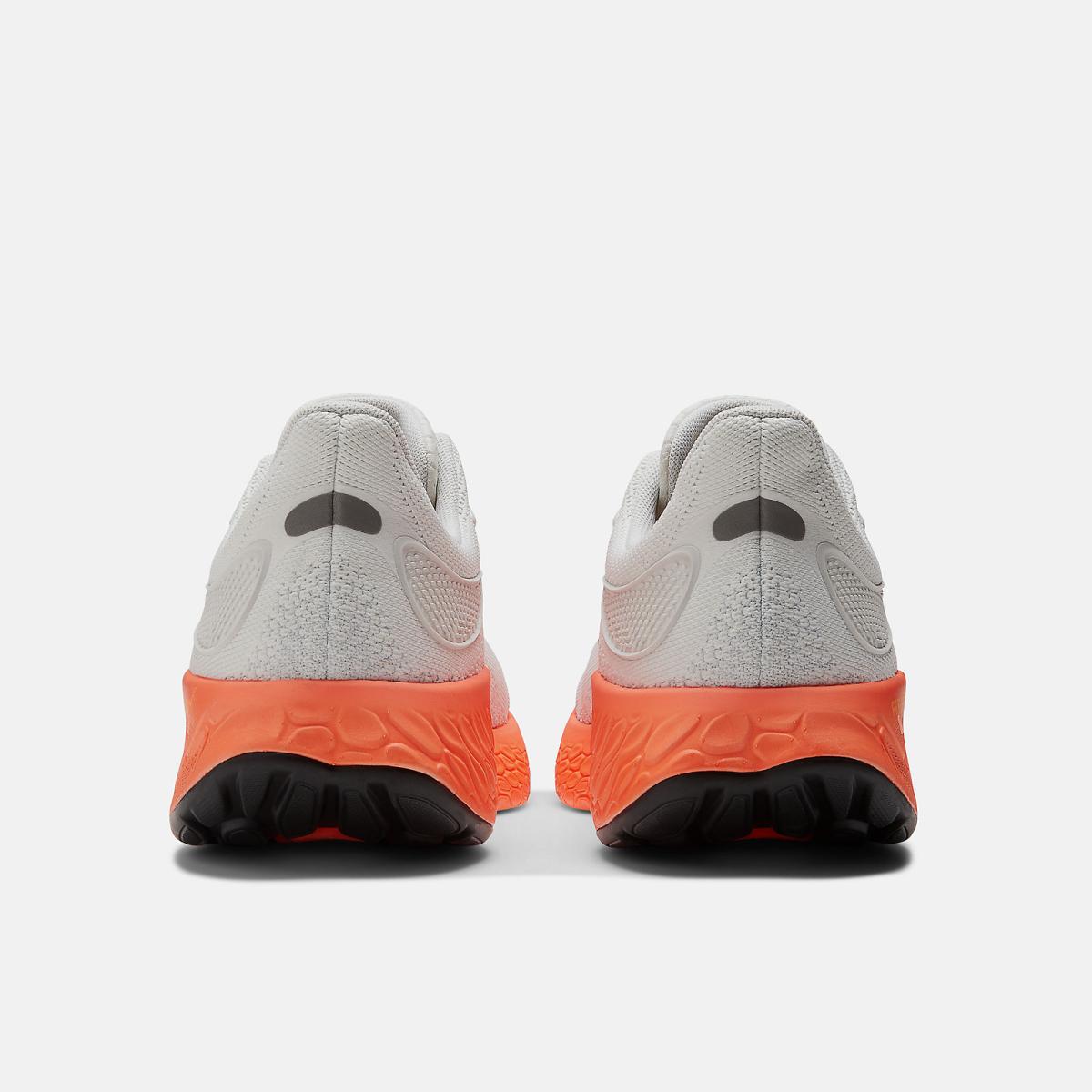 Running | Men New Balance Fresh Foam X 1080v12 White With Neon Dragonfly And Hot Marigold