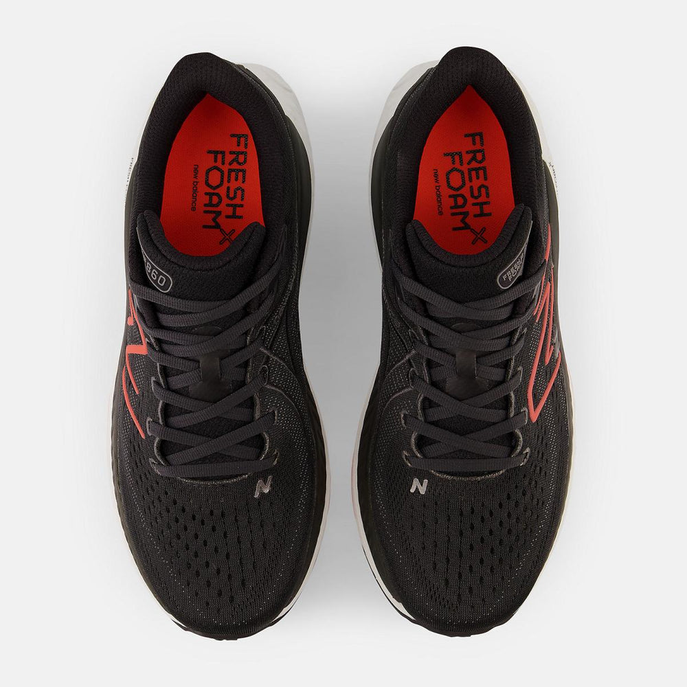 Running | Men New Balance Fresh Foam X 860v13 Black With Neon Dragonfly And Hot Marigold