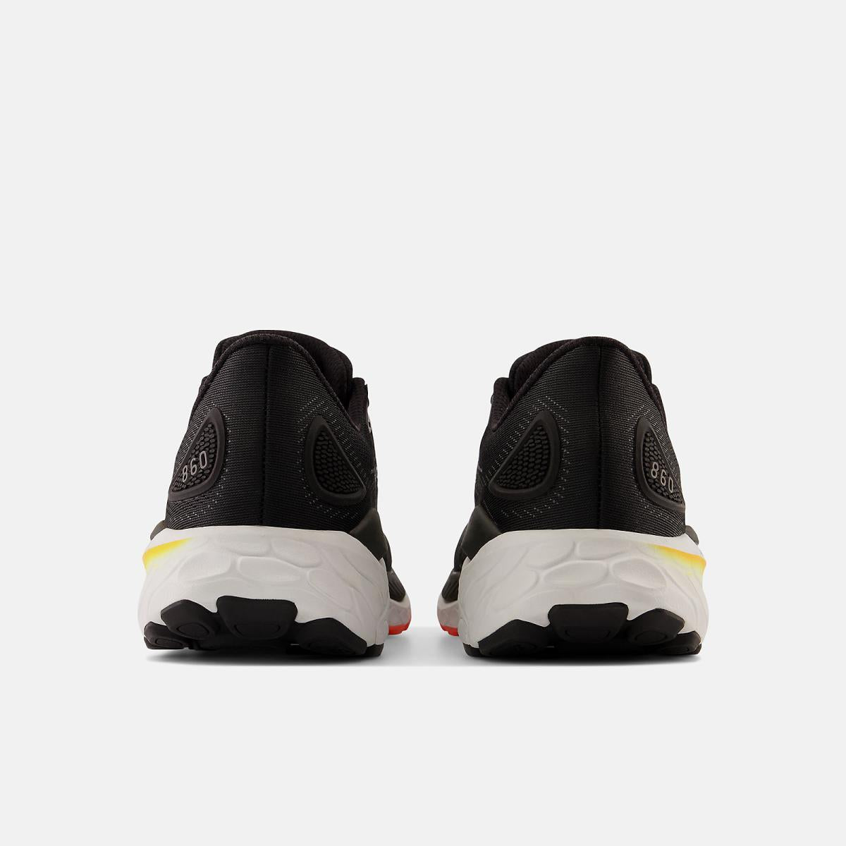 Running | Men New Balance Fresh Foam X 860v13 Black With Neon Dragonfly And Hot Marigold