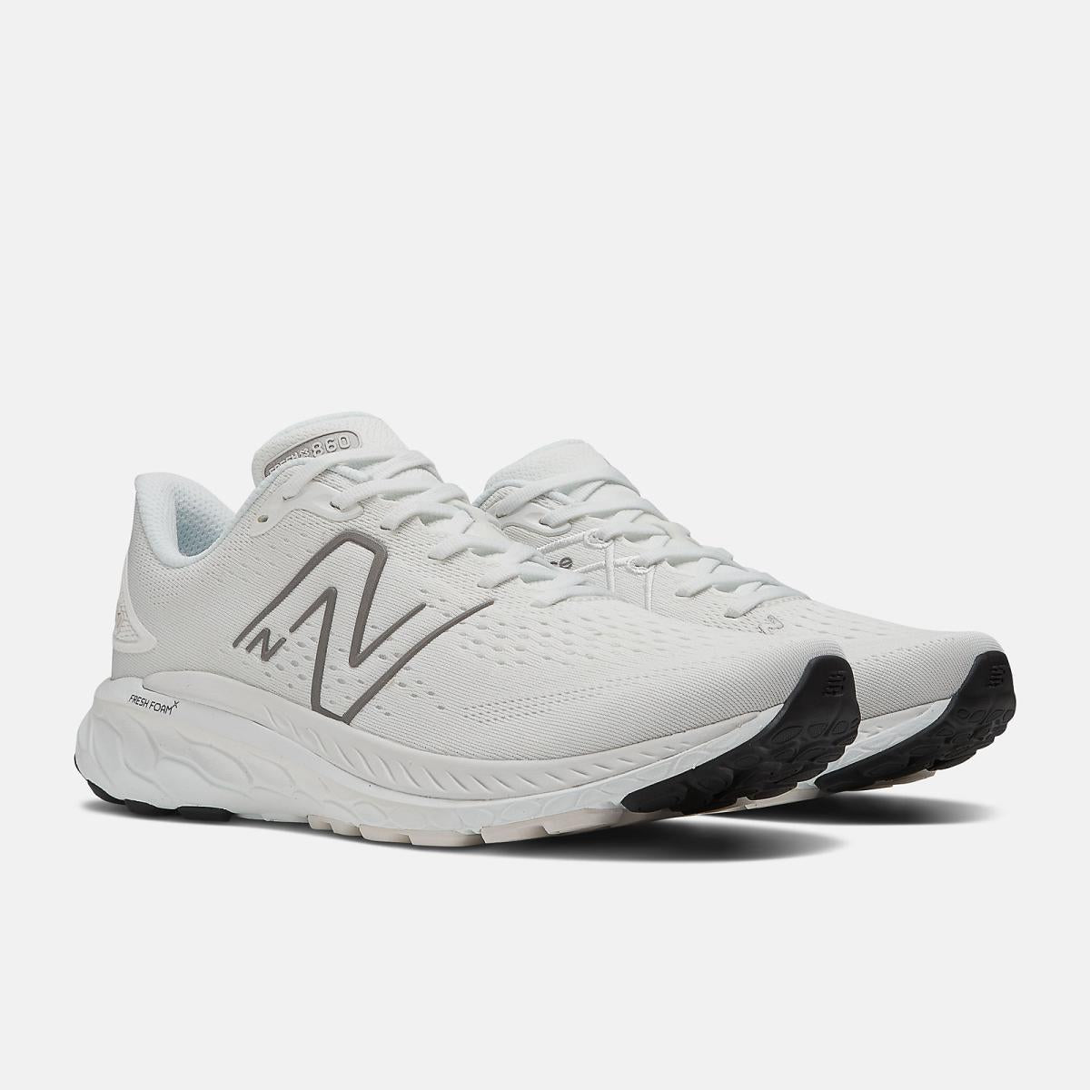 Running | Men New Balance Fresh Foam X 860v13 White With Dark Silver Metallic And Reflection