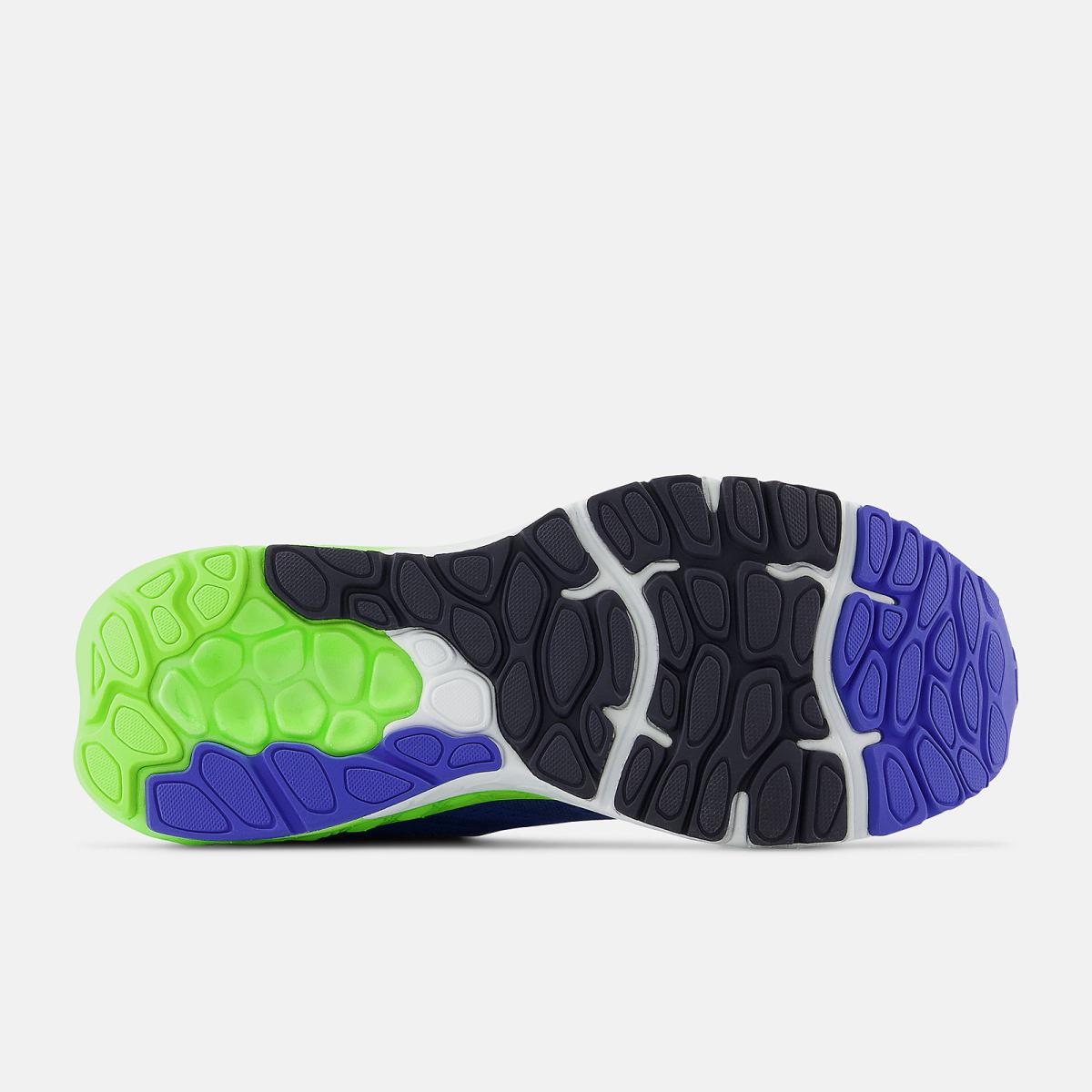 Running | Men New Balance Fresh Foam X 880v13 Blue With Pixel Green And Eclipse