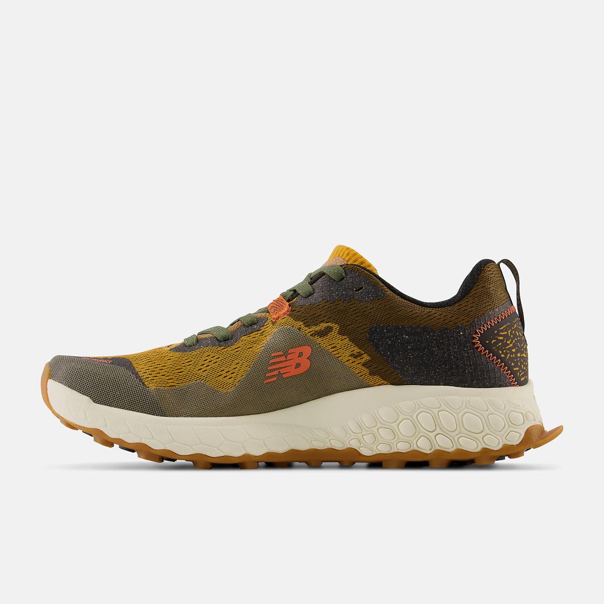 Running | Men New Balance Fresh Foam X Hierro V7 Golden Hour With Dark Camo And Black