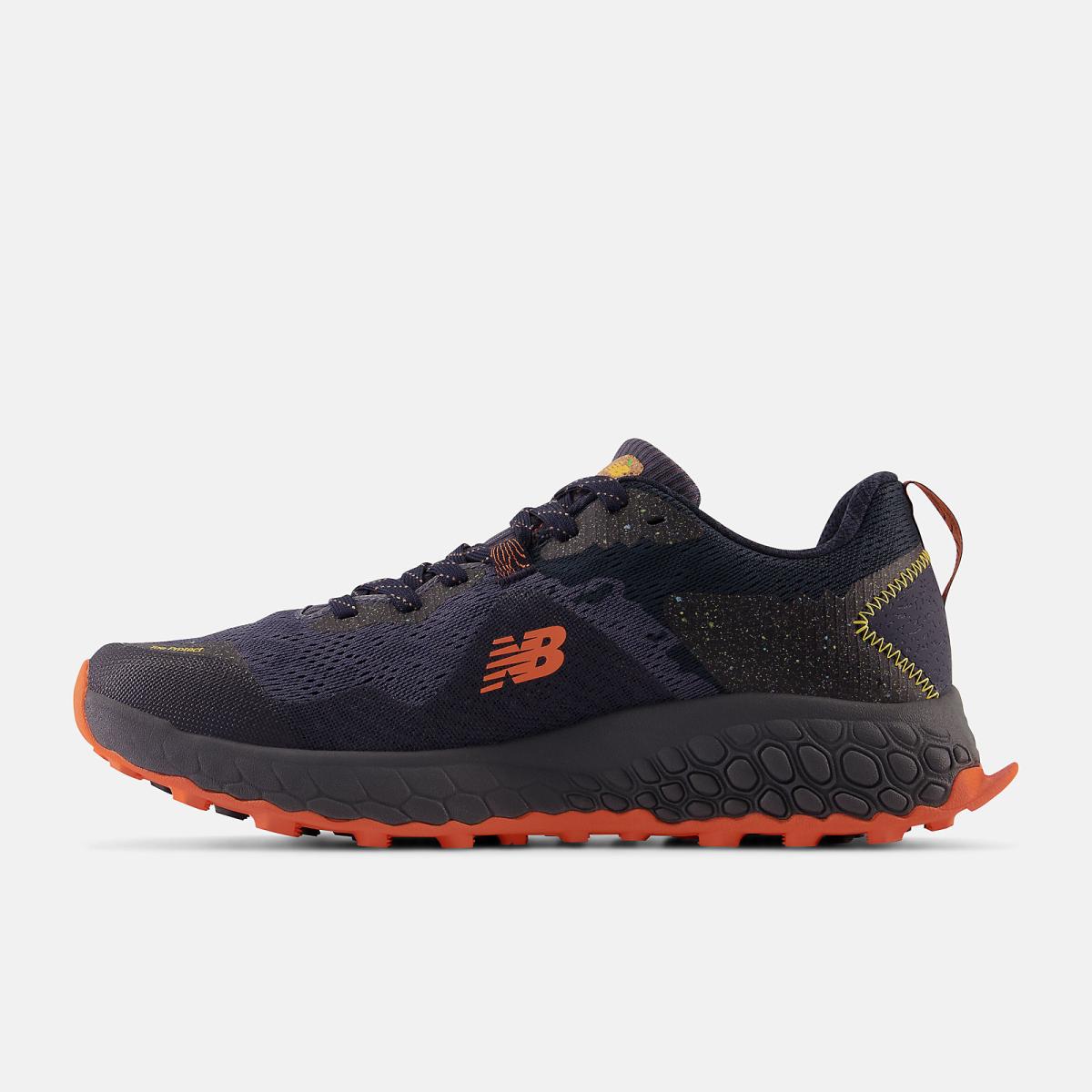 Running | Men New Balance Fresh Foam X Hierro V7 Thunder With Vibrant Orange And Vibrant Apricot