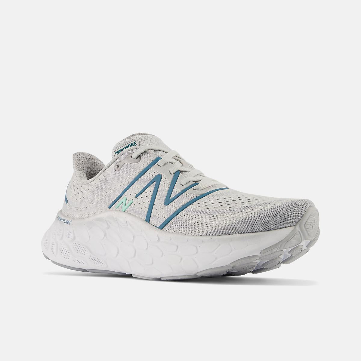 Running | Men New Balance Fresh Foam X More V4 Light Aluminum With Dark Moonstone