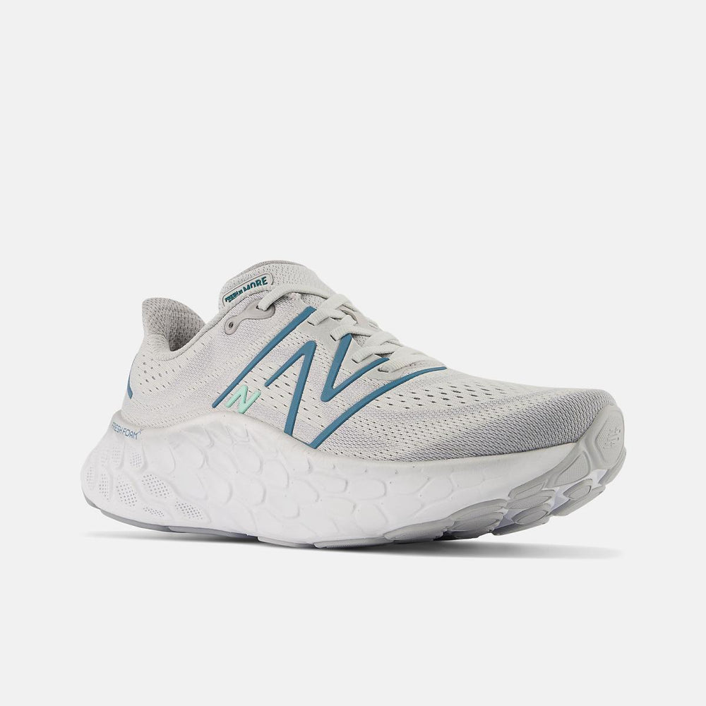 Running | Men New Balance Fresh Foam X More V4 Light Aluminum With Dark Moonstone