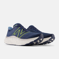 Running | Men New Balance Fresh Foam X More V4 Nb Navy With Cosmic Pineapple And Heritage Blue