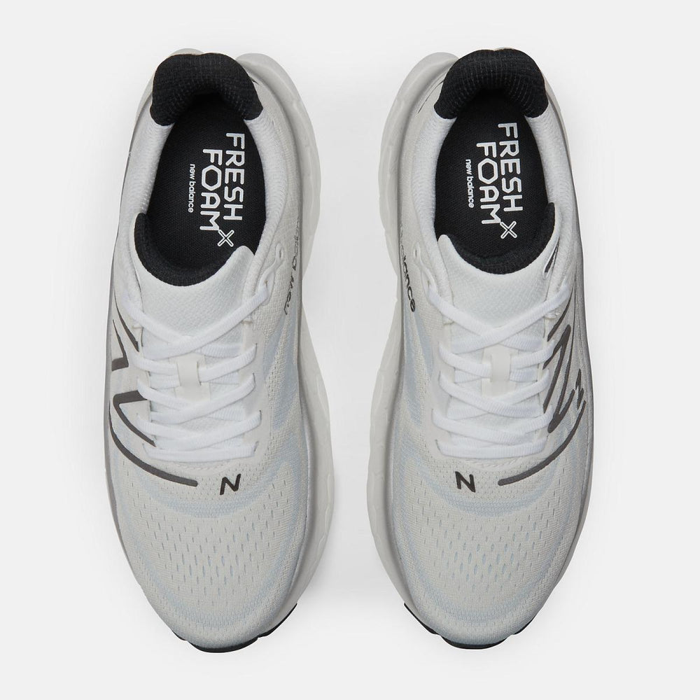 Running | Men New Balance Fresh Foam X More V4 White With Black Metallic And Black