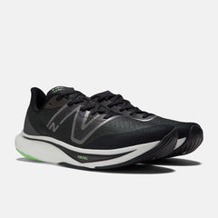 Running | Men New Balance FuelCell Rebel V3 Black With Infinity Blue And Vibrant Spring
