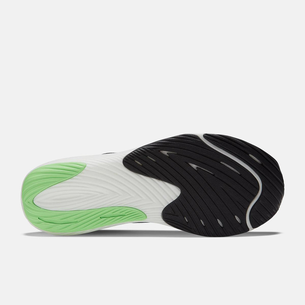 Running | Men New Balance FuelCell Rebel V3 Black With Infinity Blue And Vibrant Spring