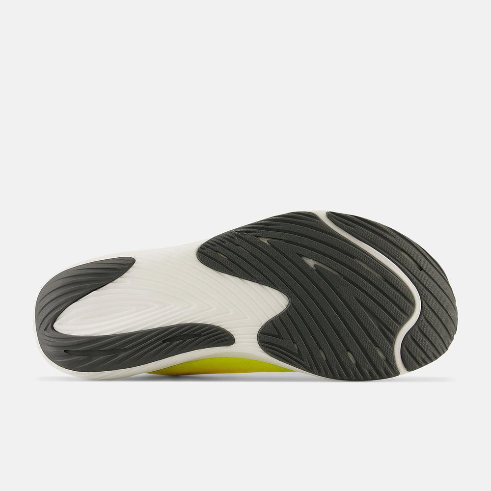 Running | Men New Balance FuelCell Rebel V3 Cosmic Pineapple With Blacktop And Neon Dragonfly