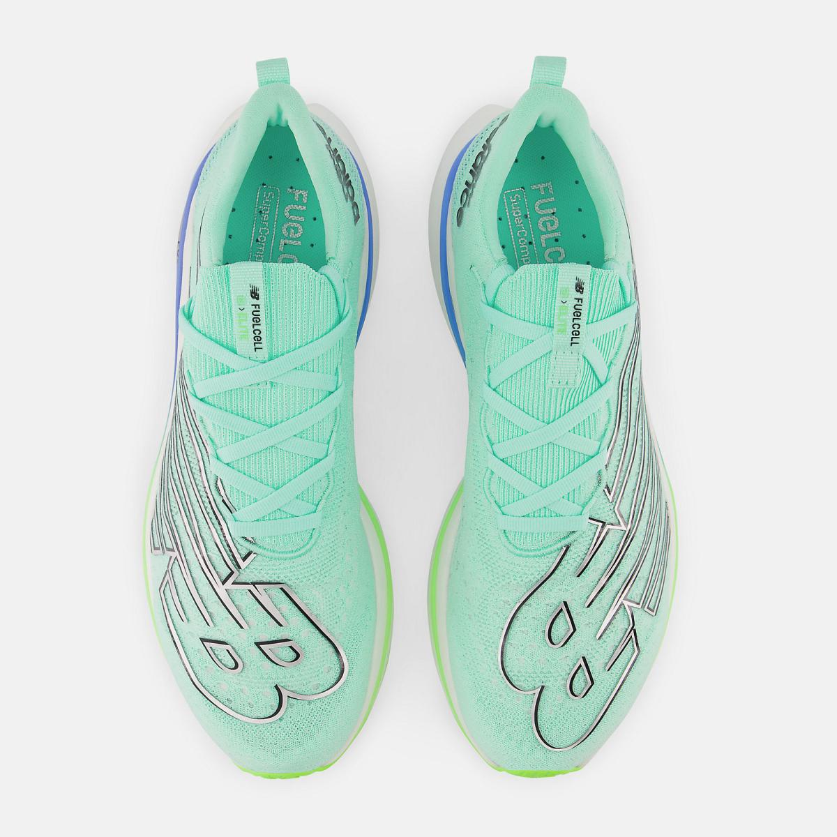 Running | Men New Balance FuelCell SuperComp Elite V3 Bright Mint With Pixel Green