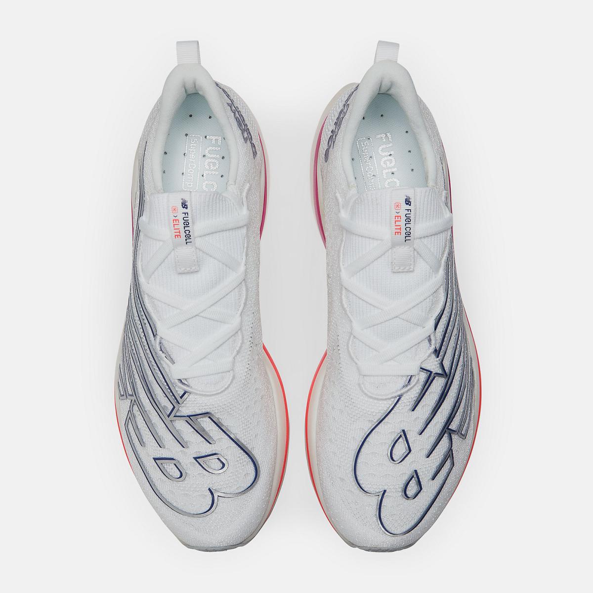 Running | Men New Balance FuelCell SuperComp Elite V3 White With Victory Blue