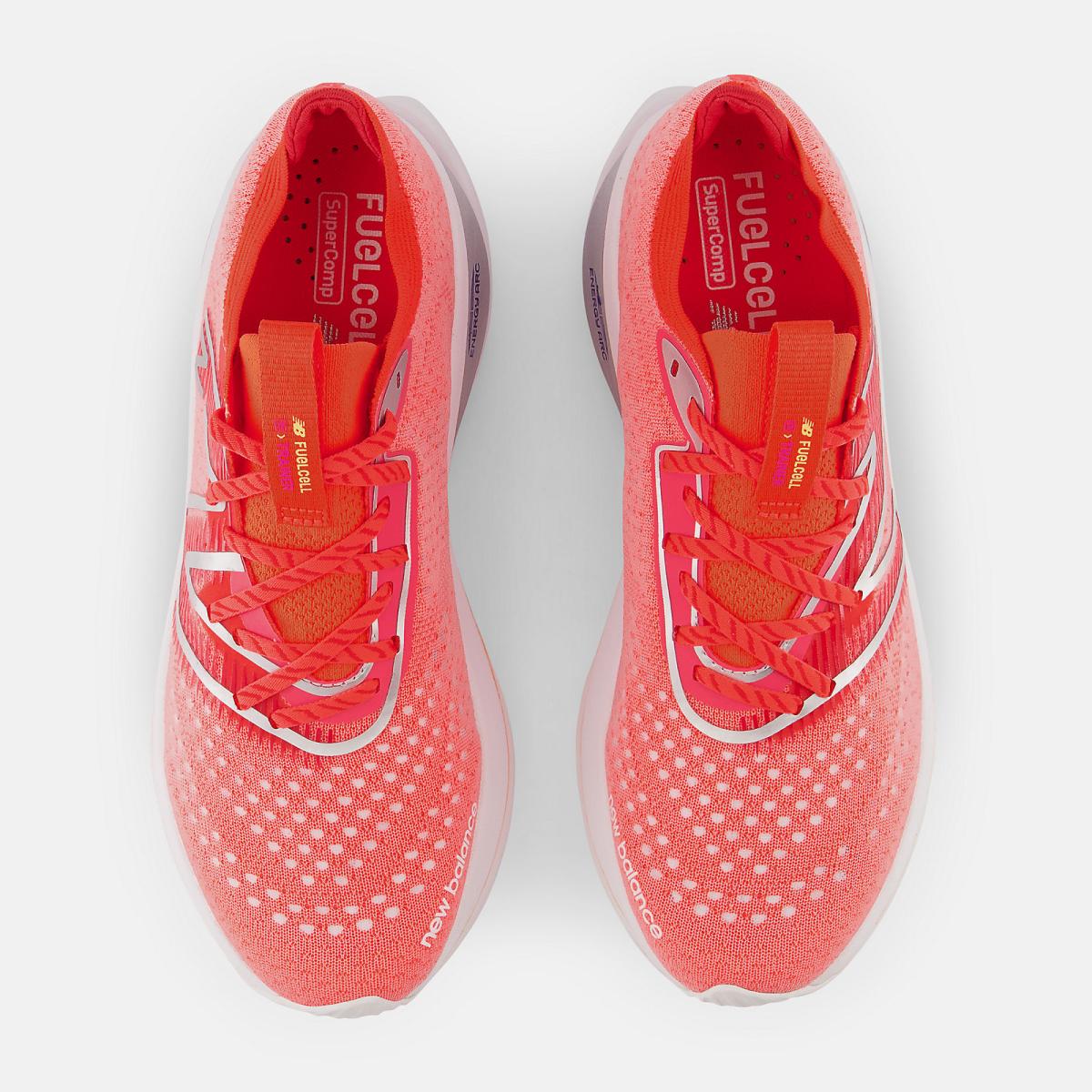 Running | Men New Balance FuelCell SuperComp Trainer Electric Red With Silver Metalic