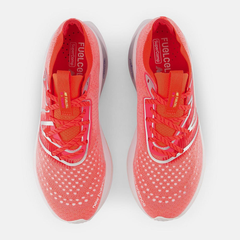Running | Men New Balance FuelCell SuperComp Trainer Electric Red With Silver Metalic
