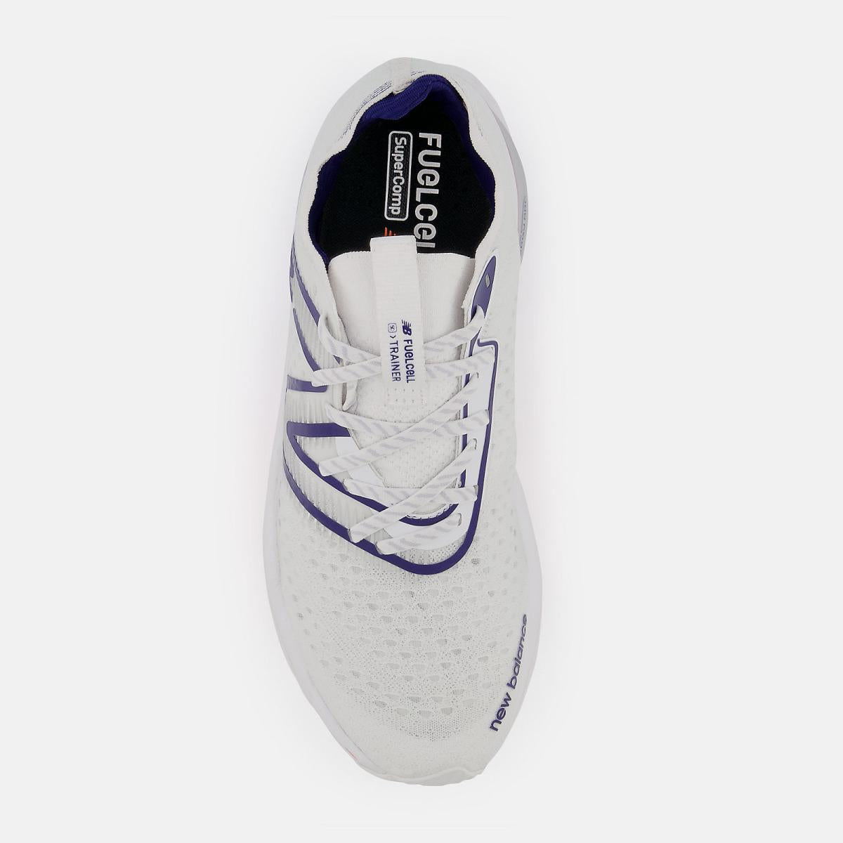 Running | Men New Balance FuelCell SuperComp Trainer White With Victory Blue And Magenta Pop