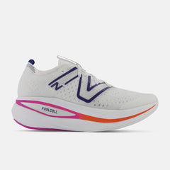 Running | Men New Balance FuelCell SuperComp Trainer White With Victory Blue And Magenta Pop