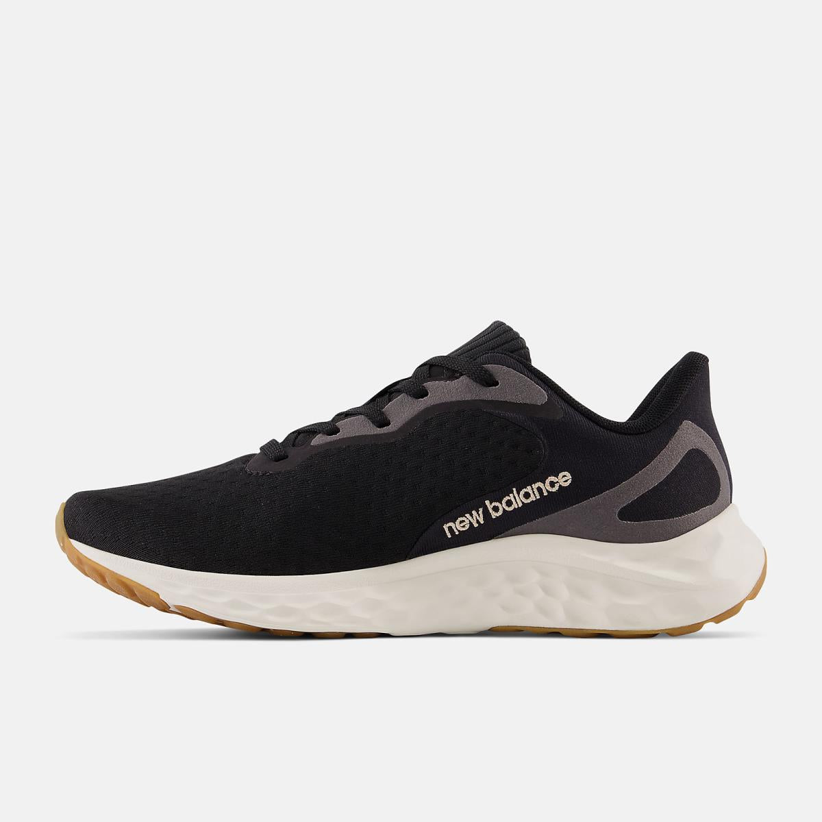 Running | Women New Balance Fresh Foam Arishi V4 Black With Light Gold Metallic And Gum 020
