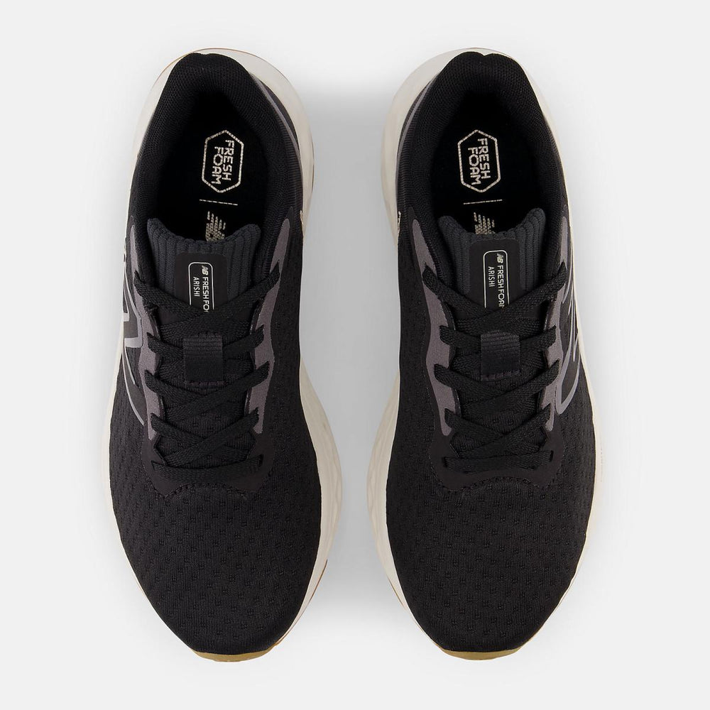 Running | Women New Balance Fresh Foam Arishi V4 Black With Light Gold Metallic And Gum 020