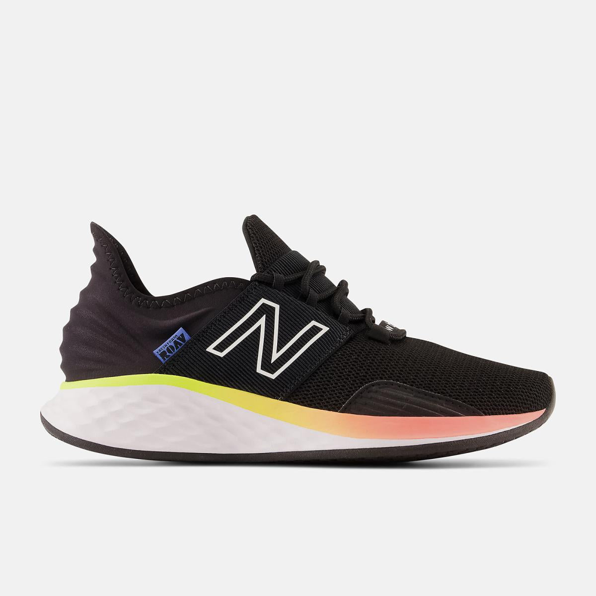 Running | Women New Balance Fresh Foam Roav Black With White And Bright Lapis